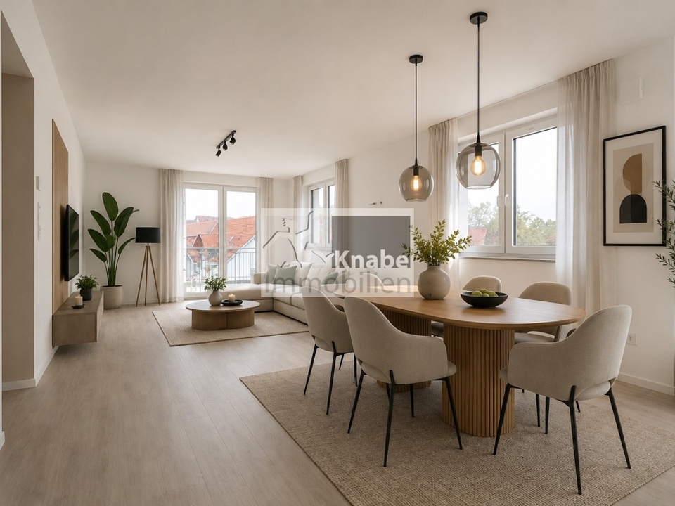 Einrichtungsbeispiel Wohn- und Esszimmer