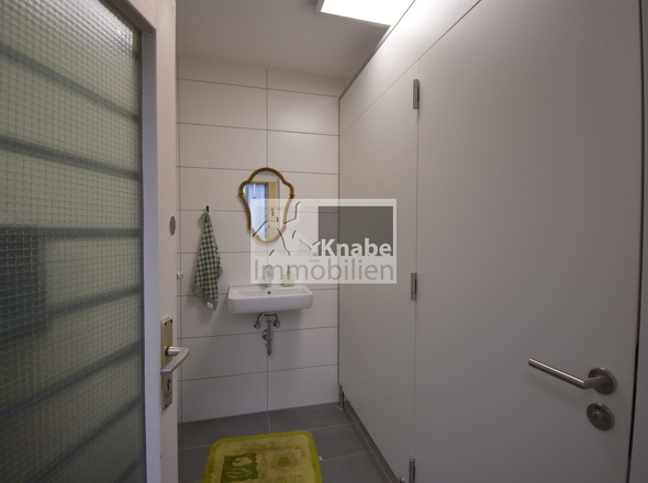 Blick ins renovierte WC