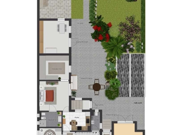 Grundriss mit Aussenbereich 