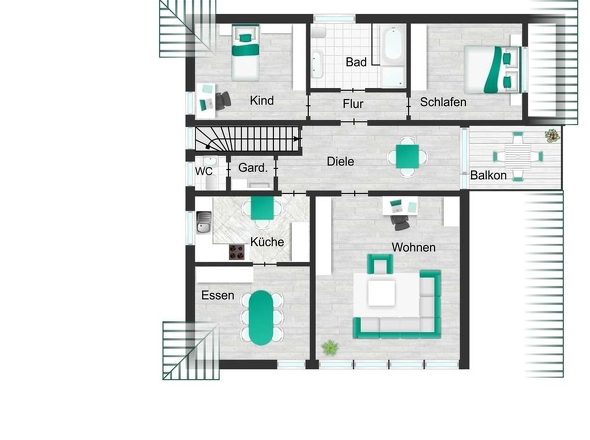Grundriss Dachgeschoss