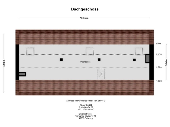 Grundriss Dachboden