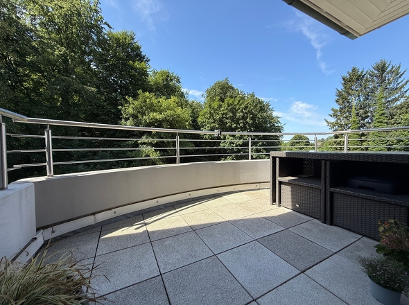 Balkon mit Blick ins Grüne