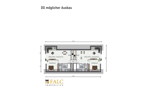 DG mögl. Ausbau - 2 Wohnungen