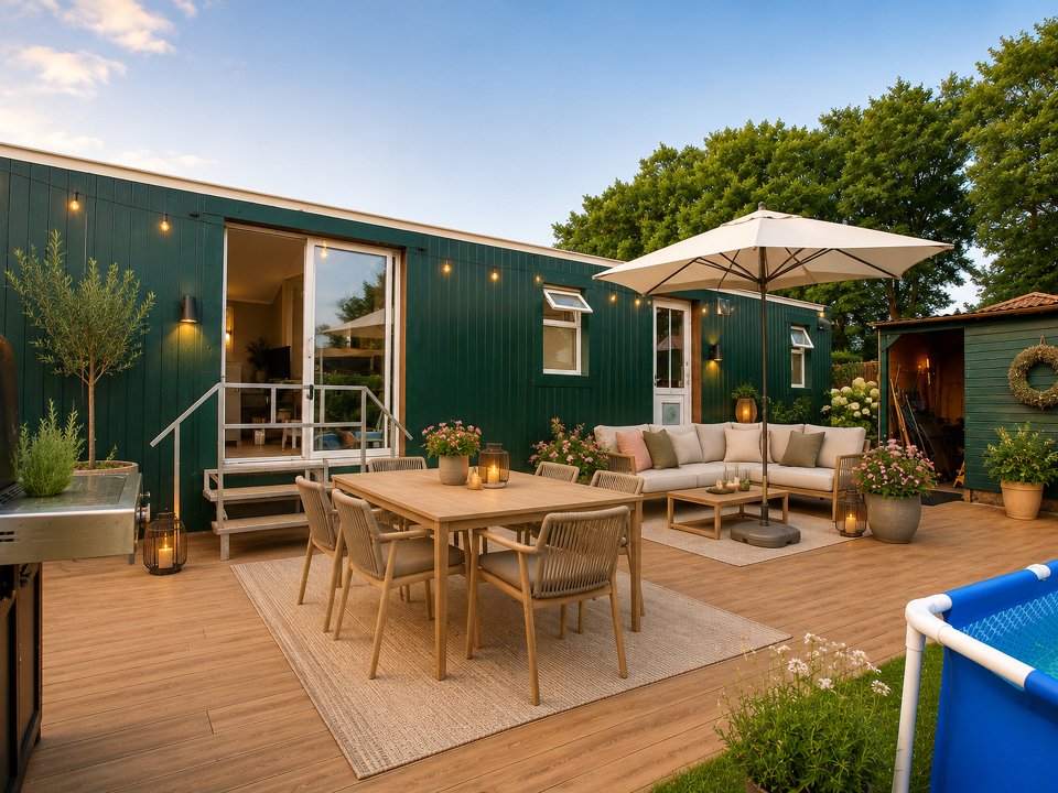KI-generierte Einrichtungsbeispiel Terrasse