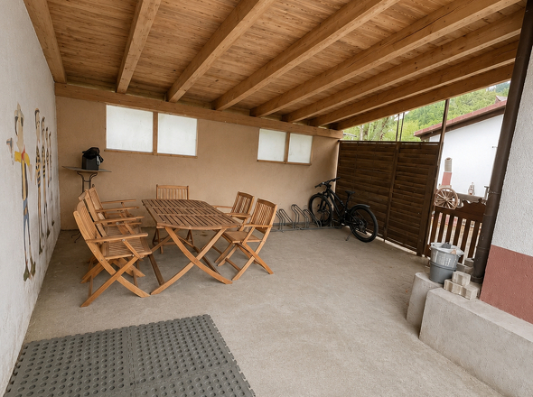 Sitzplatz im Hof