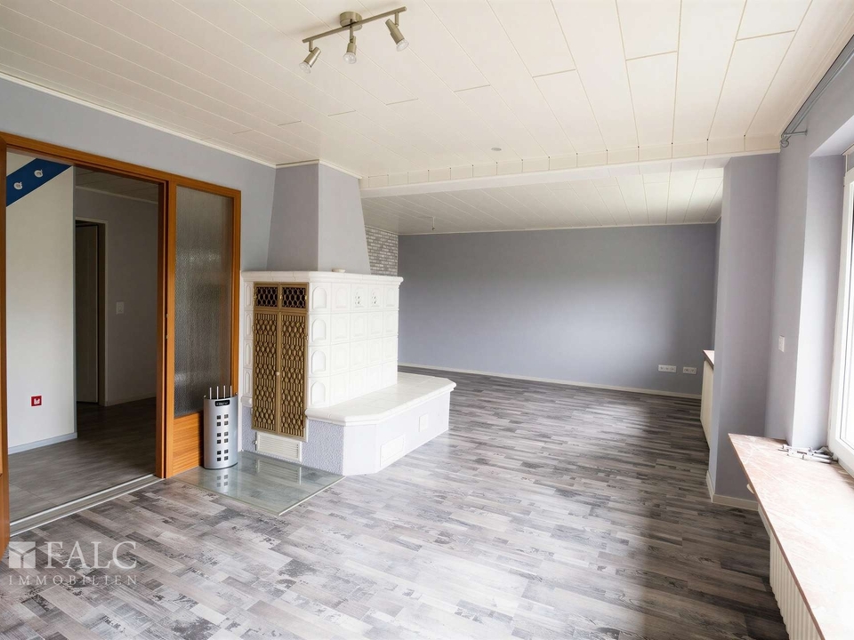 Wohnzimmer mit Ofen