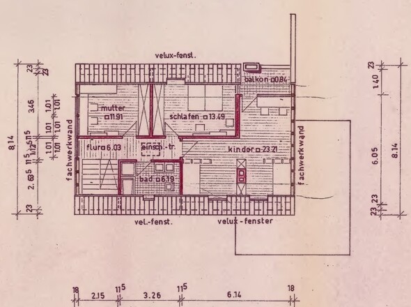 Grundriss Dachgeschoss