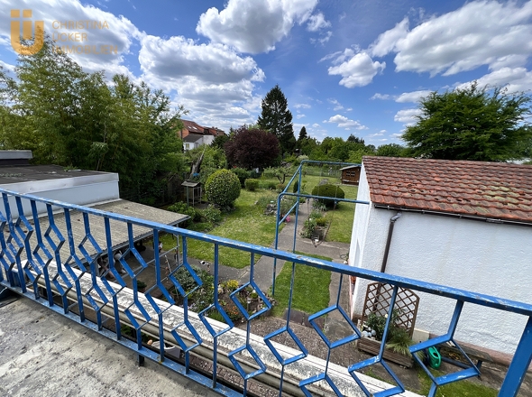 Blick vom Balkon