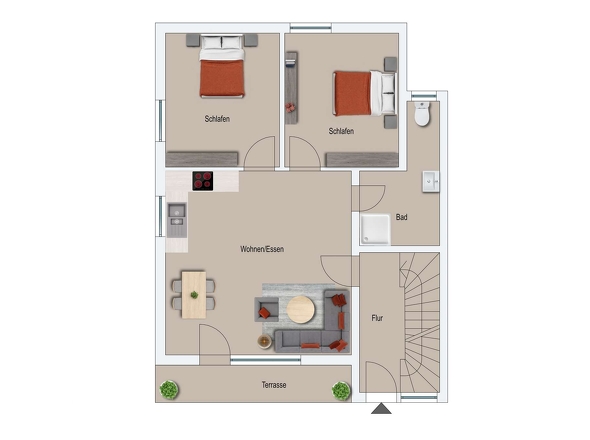 Grundriss Wohnung Nr. 1 UG