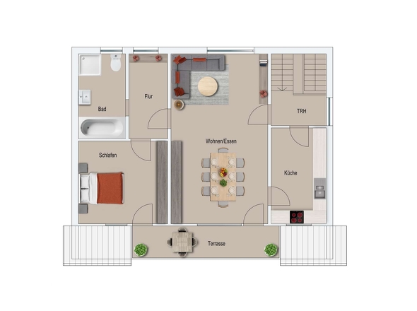 Grundriss Wohnung Nr. 7 DG