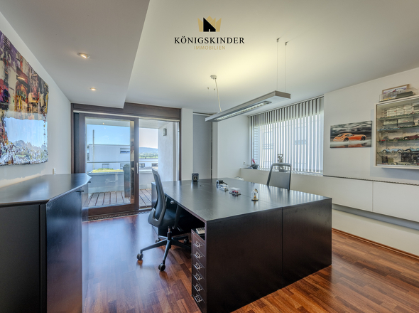 Repräsentative Office-Zone: Mit Balkon und Archiv