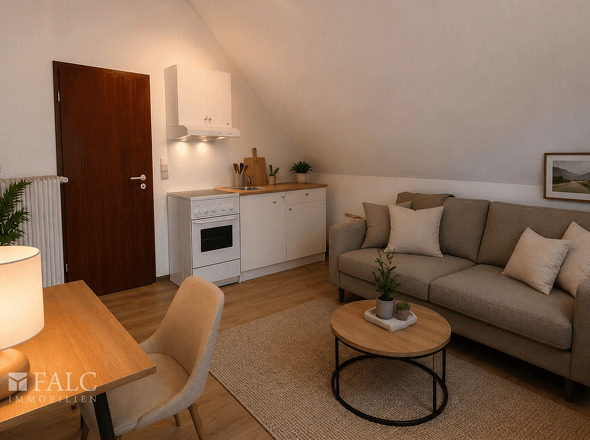 Zimmer mit Küchenzeile
