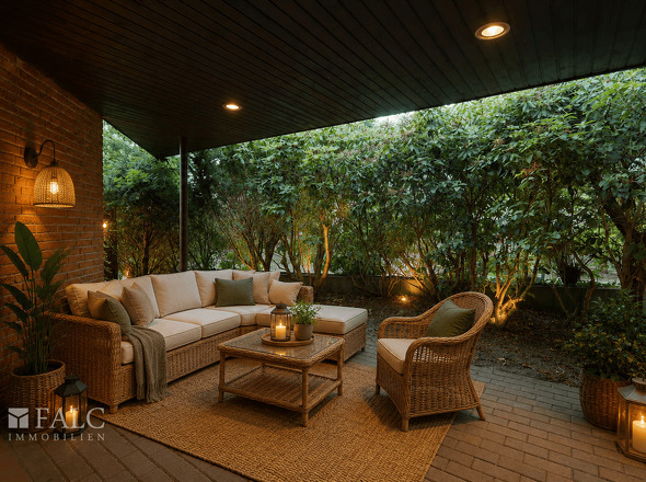 überdachte Terrasse