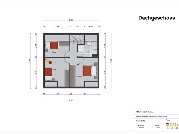 Grundriss Dachgeschoss
