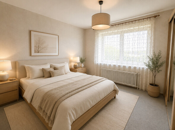 OG Schlafzimmer 1 mit KI möbliert