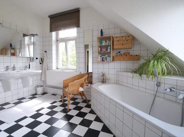 Tageslicht-Badezimmer