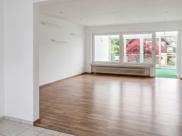 Wohnzimmer Blick aus Esszimmer