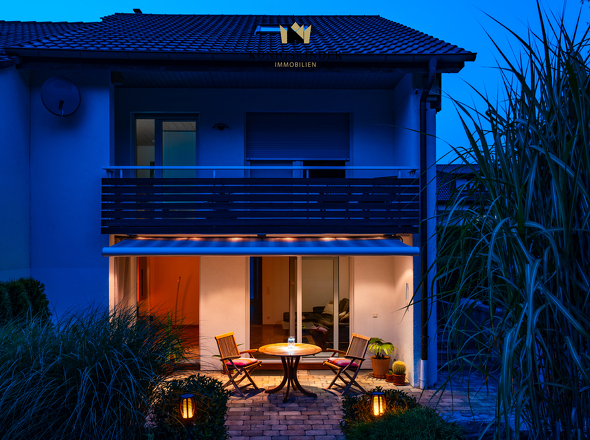 Terrasse am Abend