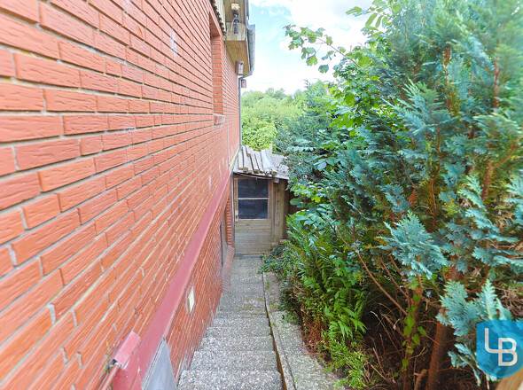 Weg zum Schuppen und in den Garten