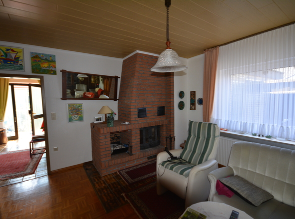 Kamin im Wohnzimmer