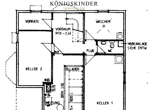 Grundriss Keller