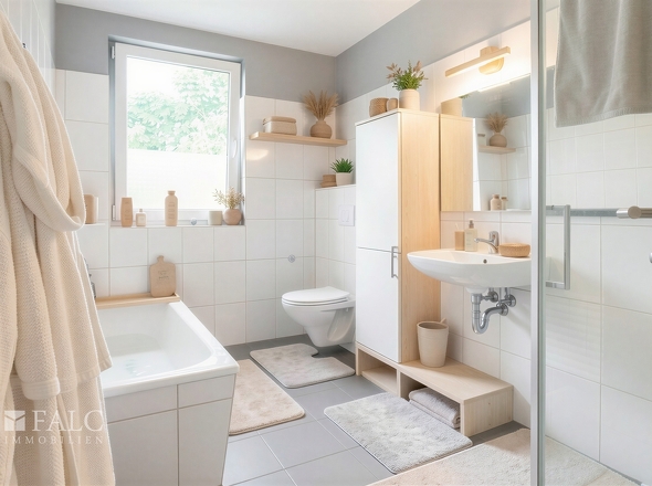 Badezimmer Whg. 2e - (KI generiert)