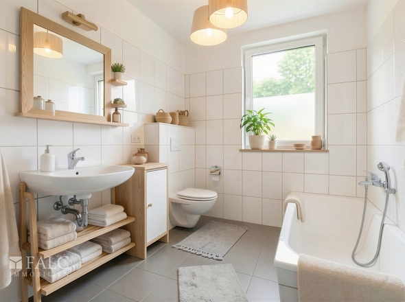 Badezimmer Whg. 2f - (KI generiert)