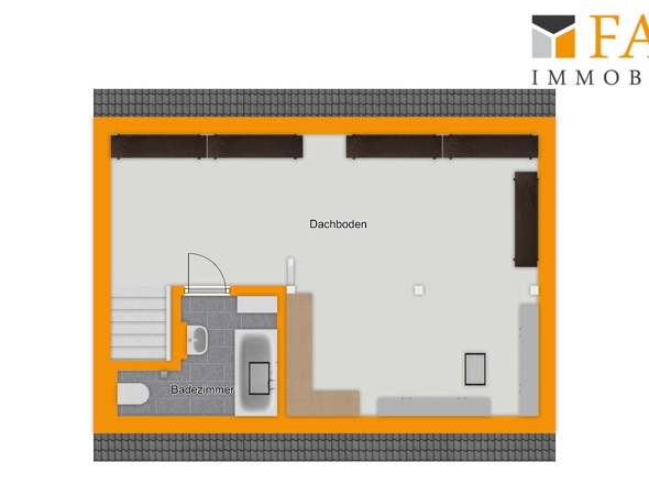 Grundriss Dachstudio