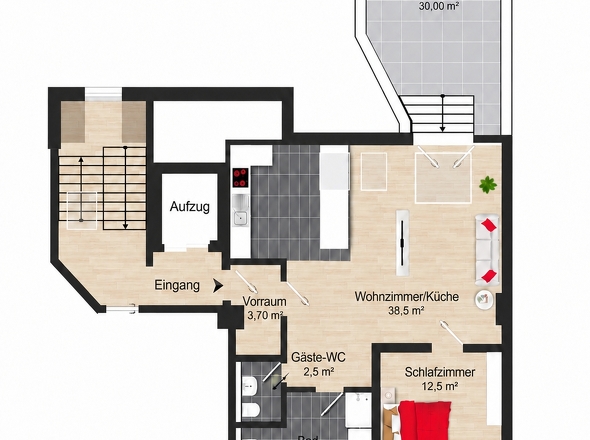 Grundriss DG rechts