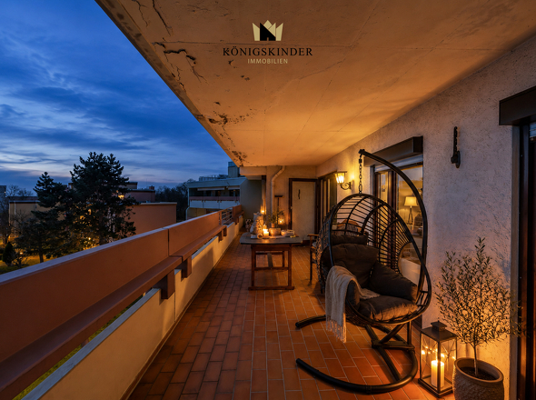 Abendstimmung Balkon