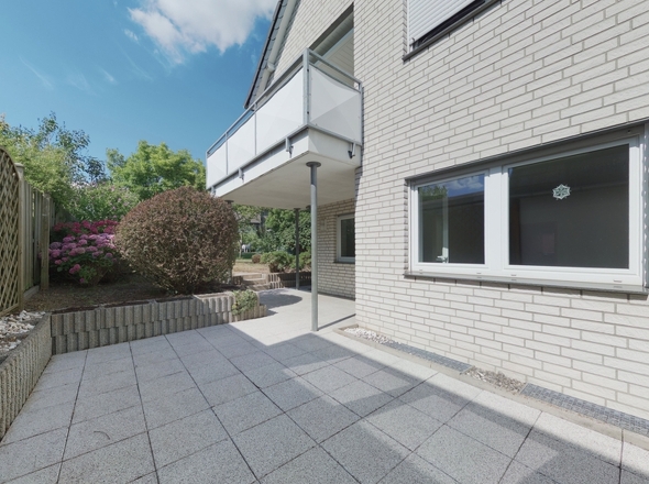 Geschützter Terrassenbereich
