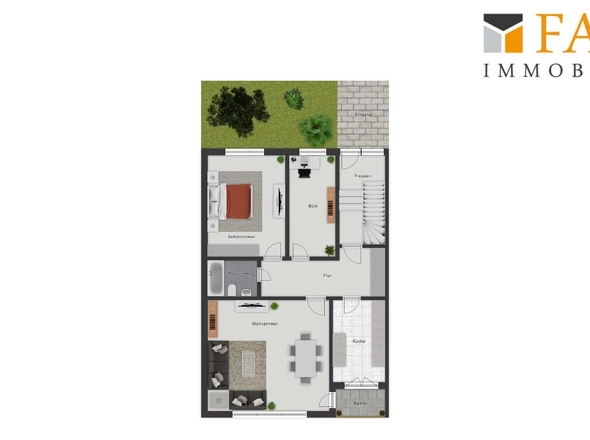 Erdgeschoss + 1. Etage