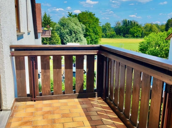 Renovierte Balkon
