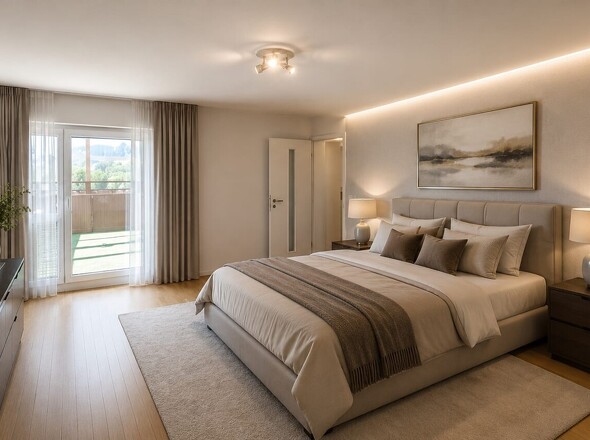 Schlafzimmer 3 mit KI mobliert