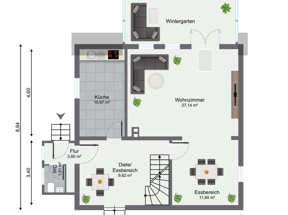Grundriss Erdgeschoss