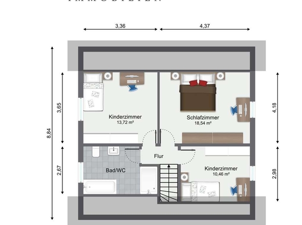 Grundriss Dachgeschoss