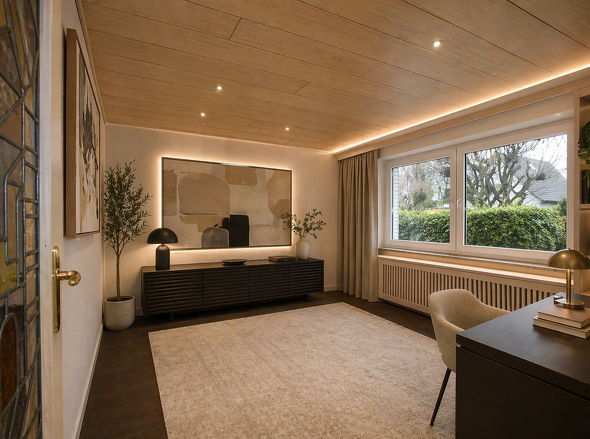 KI erstelltes Einrichtungsbeispiel Zimmer EG