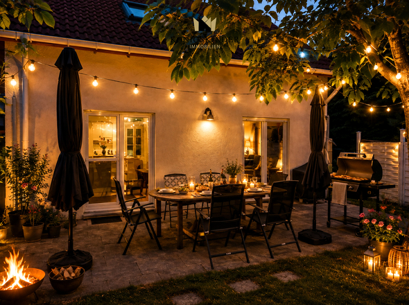 Abendstimmung Grillparty