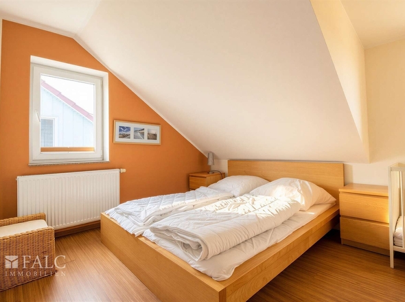 Schlafzimmer I im Dachgeschoss