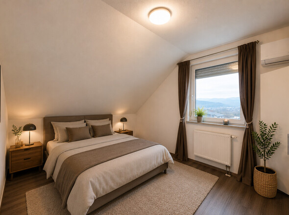 Schlafzimmer-Wohnbeispiel