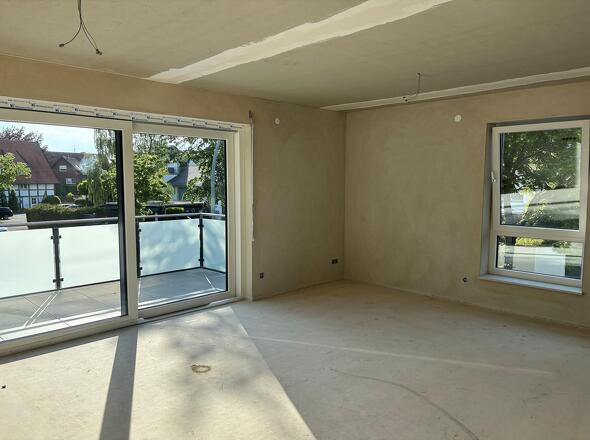 Wohnen mit Balkon noch im Rohbau