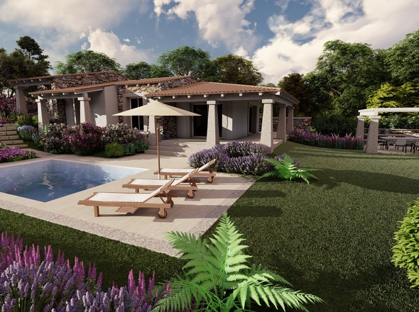 Pool und Garten