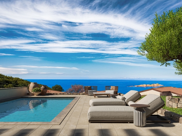 Pool mit Meerblick
