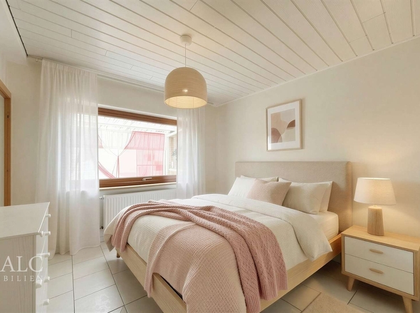Schlafzimmer - digital möbliert