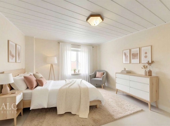 Schlafzimmer 1. Obergeschoss - digital möbliert
