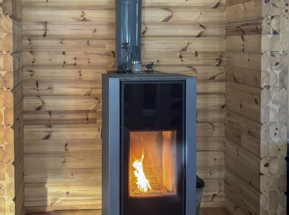 Kamin im Wohnzimmer