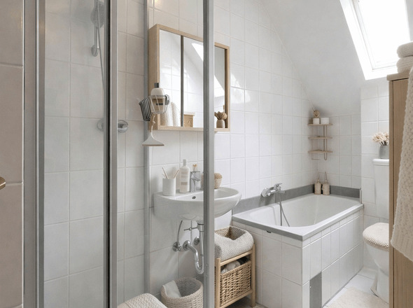 Modernes Badezimmer im minimalistischen Stil