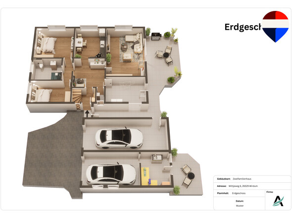 3D Grundriss EG