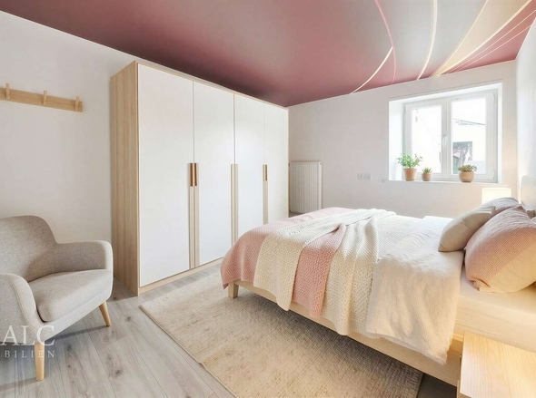 Schlafzimmer - digital möbliert