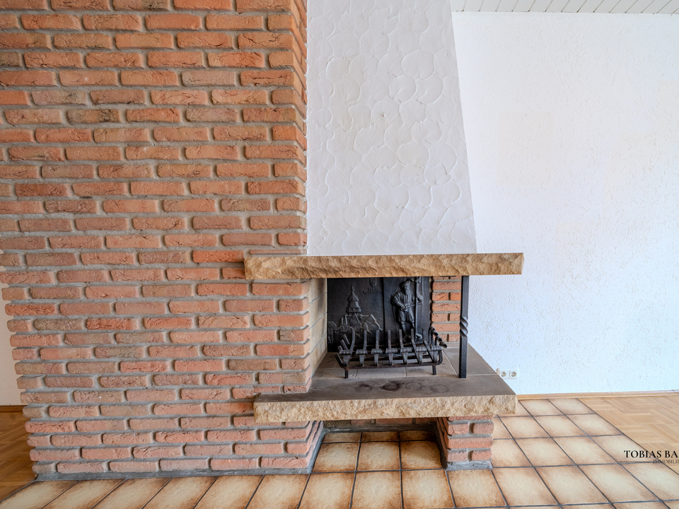 Kamin im Wohnzimmer